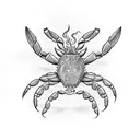 crab Rangoon tattoo design idea