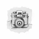 Film camera  tattoo design idea