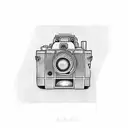 Film camera  tattoo design idea