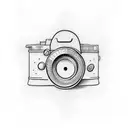 Film camera  tattoo design idea