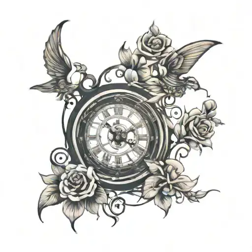 clocks by coldplay tattoo design idea