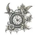 clocks by coldplay tattoo design idea