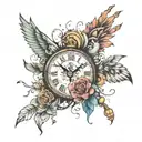 clocks by coldplay tattoo design idea