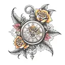 clocks by coldplay tattoo design idea