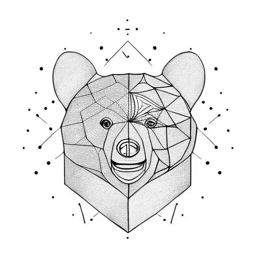 Tennis Bear tattoo design idea