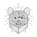 Tennis Bear tattoo design idea