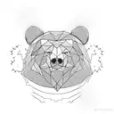 Tennis Bear tattoo design idea