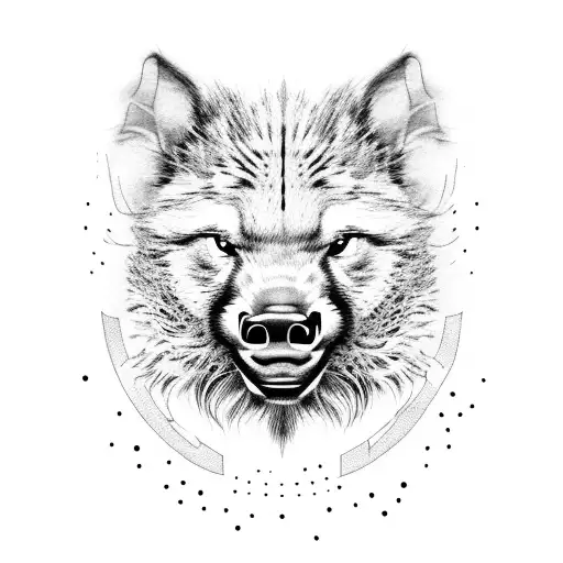Honey Badger,Cheetah, Pig. tattoo design idea