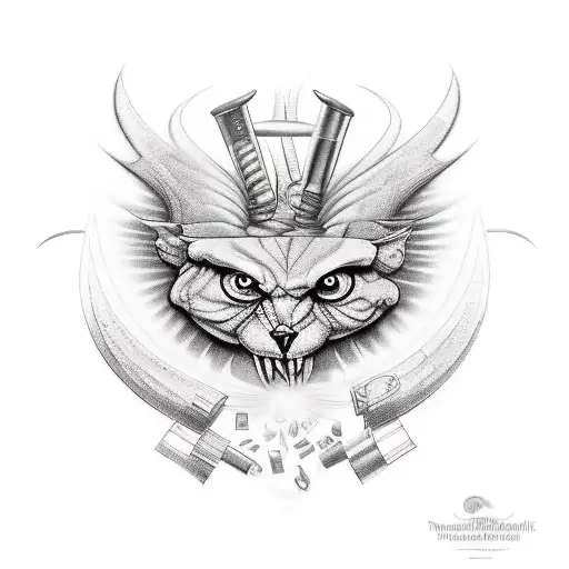 A spellbinding design featuring a magician's tools in a realistic style tattoo design idea