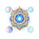 A mystical hexagram surrounded by celestial bodies tattoo design idea