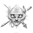 A spellbinding design featuring a magician's tools in a realistic style tattoo design idea