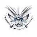 A spellbinding design featuring a magician's tools in a realistic style tattoo design idea