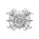 A spellbinding design featuring a magician's tools in a realistic style tattoo design idea