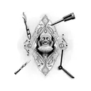 A spellbinding design featuring a magician's tools in a realistic style tattoo design idea