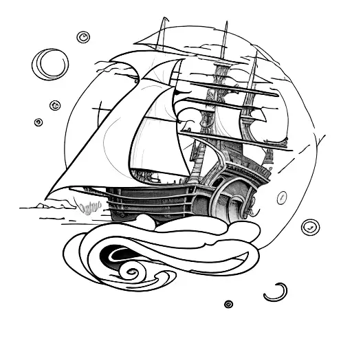 treasure planet tattoo design idea