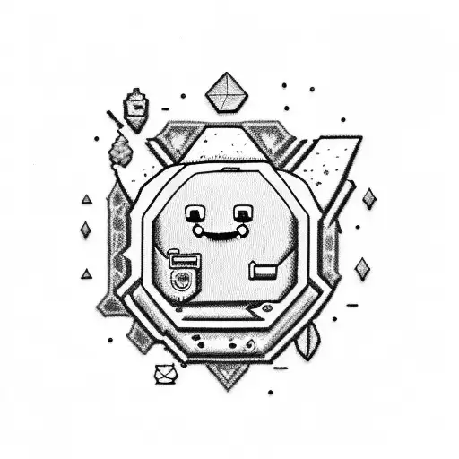 BMO from adventure time tattoo design idea