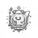 BMO from adventure time tattoo design idea