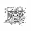 BMO from adventure time tattoo design idea