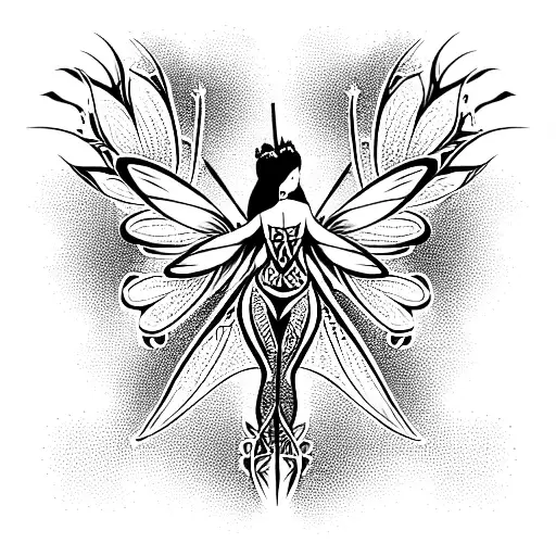 Cute sitting tribal fairy - CNC File Sharing - Free Files for 3Axis  machines & More