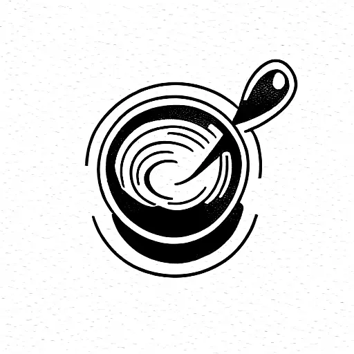 espresso maker tattoo design idea