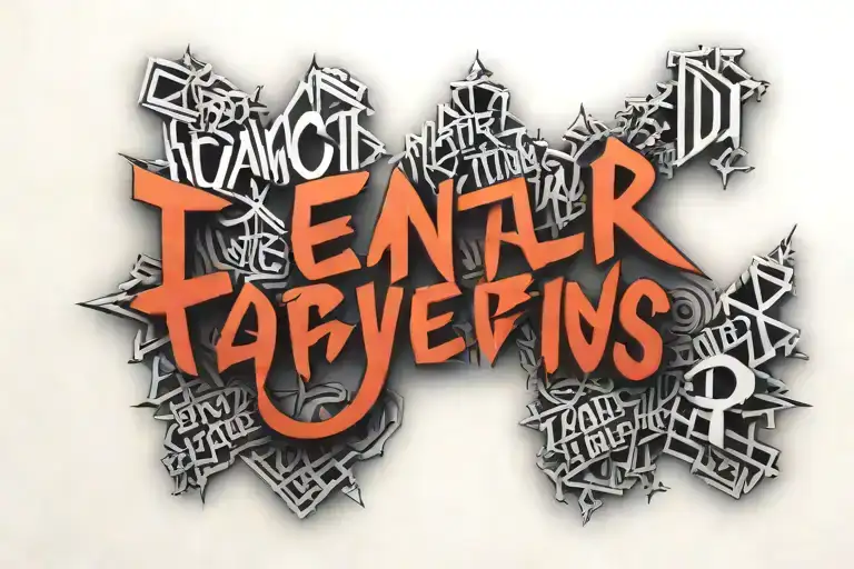 words written tattoo design idea