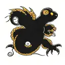 leopard gecko tattoo design idea