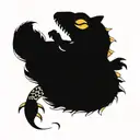 leopard gecko tattoo design idea