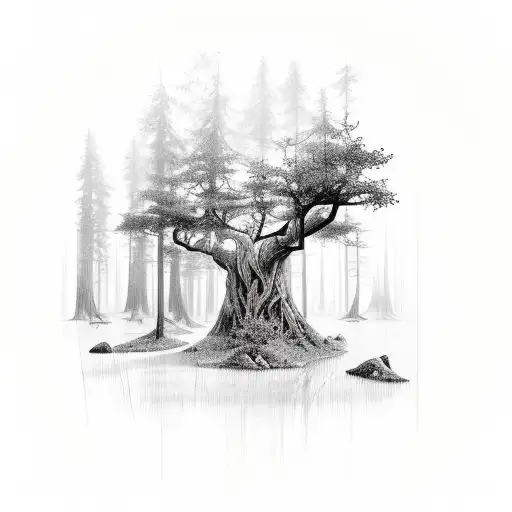 Pine Tree Tattoo Design Interpretation And Symbolism