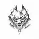 snowmobiling mountains tattoo design idea