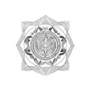 loving memory of father tattoo design idea