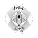 loving memory of father tattoo design idea