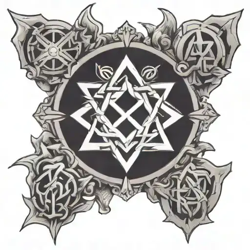 kpop group exo exist logo tattoo design idea