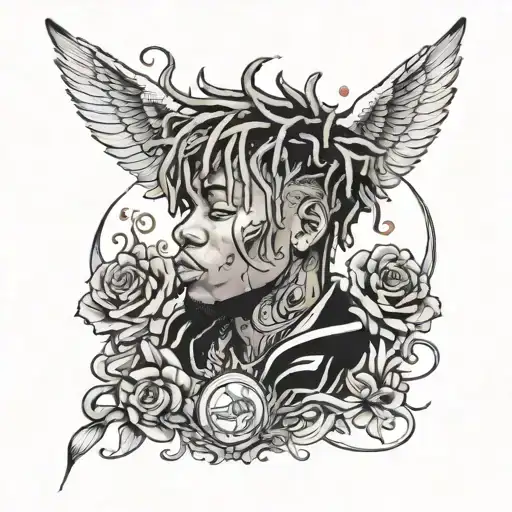 999 juice wrld tattoo design idea