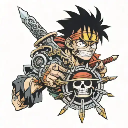eternal atake gear 5 luffy tattoo design idea