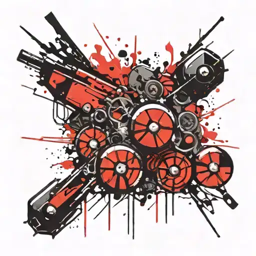 808 tattoo design idea