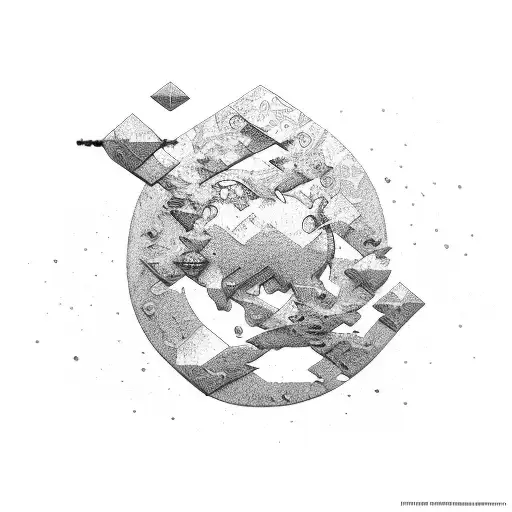 bitcoin, Blockchain, family with 2 kids, Passes away Mom  tattoo design idea