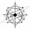 neural network, futuristic tattoo design idea