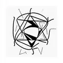 neural network, futuristic tattoo design idea