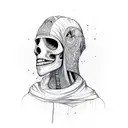 skater mummy tattoo design idea