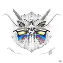 condor, mascara de diablo huma y volvan cotopaxi tattoo design idea