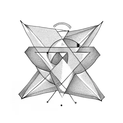 Triangle tattoo design idea