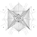 Triangle tattoo design idea