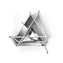 easy Triangle  tattoo design idea