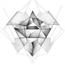 easy Triangle  tattoo design idea