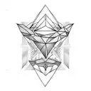 easy Triangle  tattoo design idea