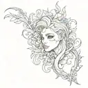 Hurted love tattoo design idea