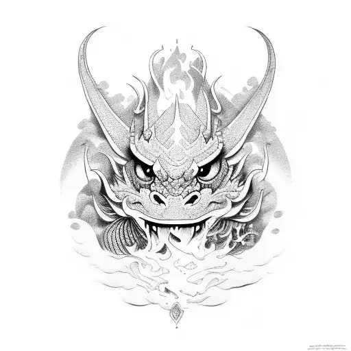 dragon chino tattoo design idea