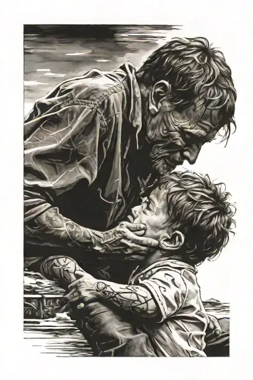 Can you do one about losing your father at a young age and not having that connection but still missing/ love them tattoo design idea