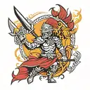 Turkish warrior Galatasaray tattoo design idea