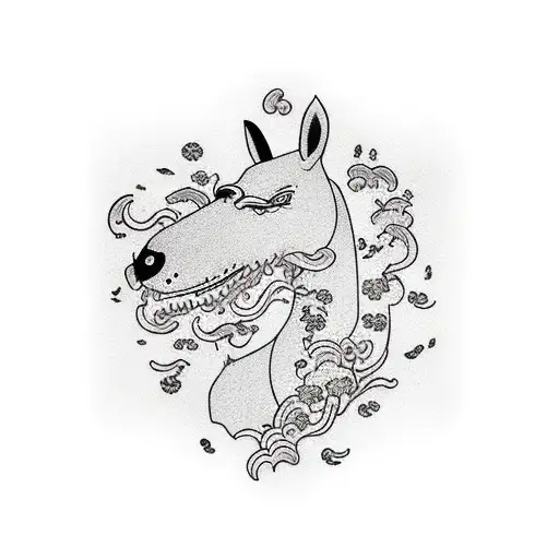 bojack horseman and pain tattoo design idea